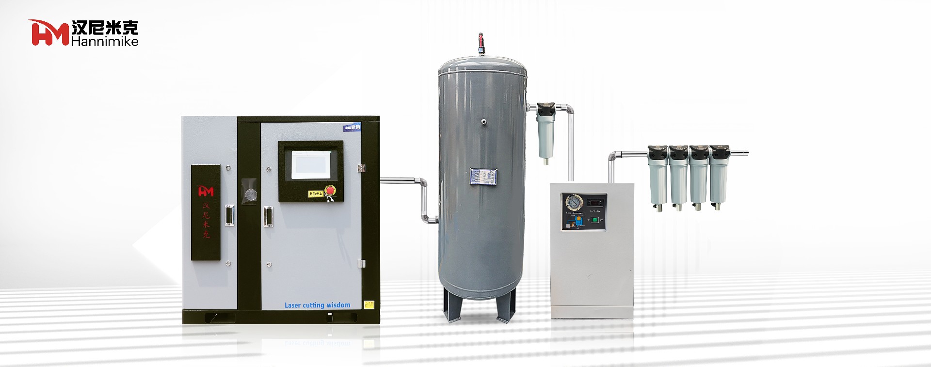激光切割专用空压机分体连接图
